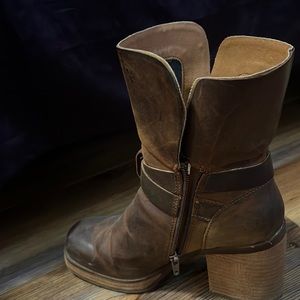 Brown Zipper Boots from Nordstrom